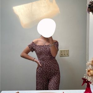 Francescas Mi Ami womens xs brown jumpsuit (stretchy and lightweight)